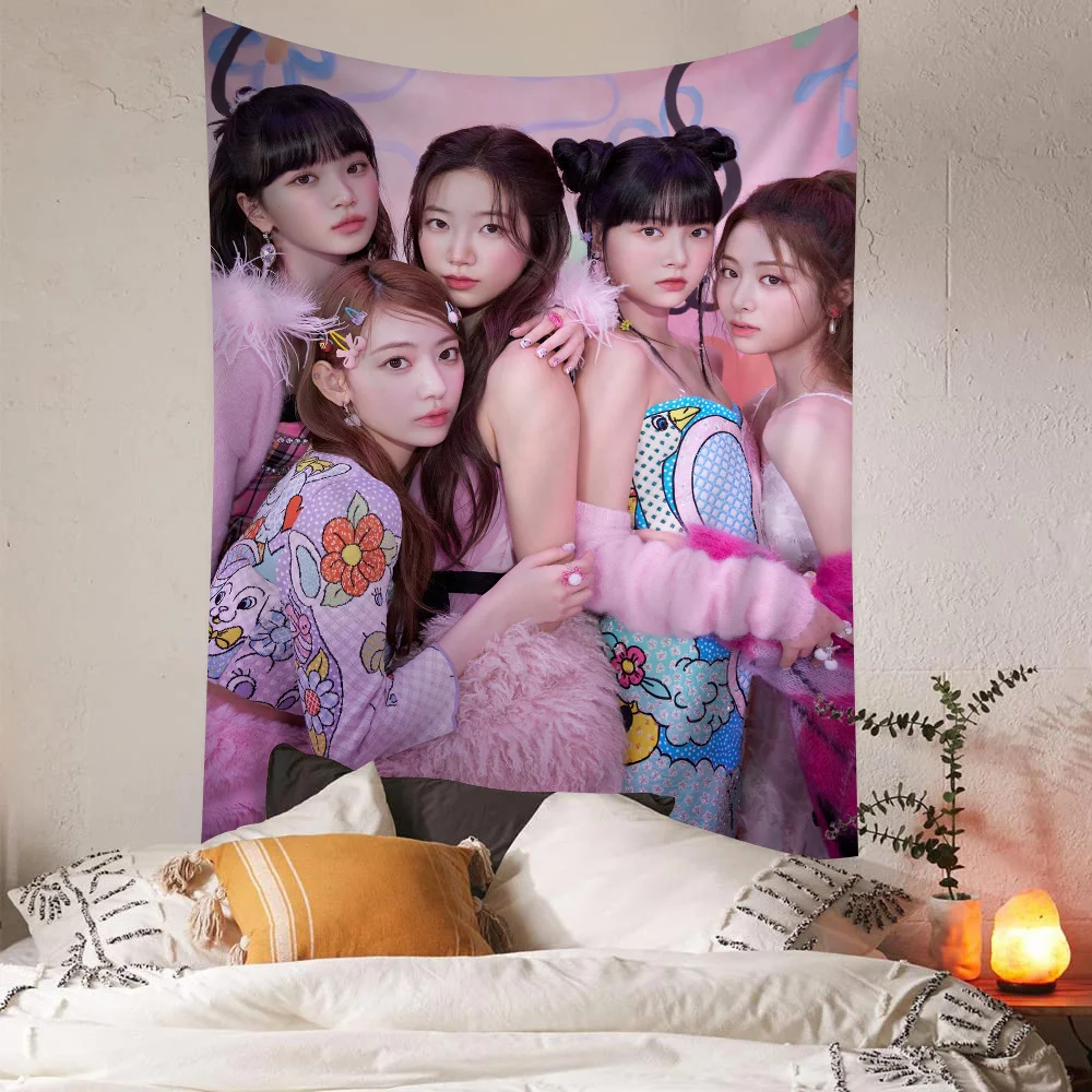 Звездная девушка группа L-LE SSERAFIM сделай сам настенный гобелен подвесной Таро
