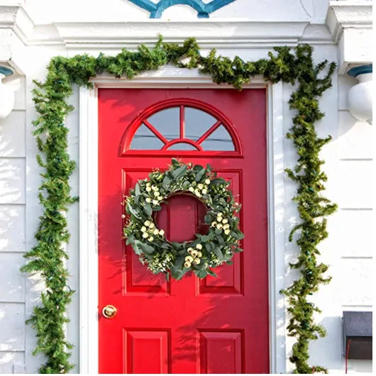 

Family Garden Front Door Party Wedding Decoration 50CM Simulation Artificial Wreath Wall Door and Window Decoration Wreath