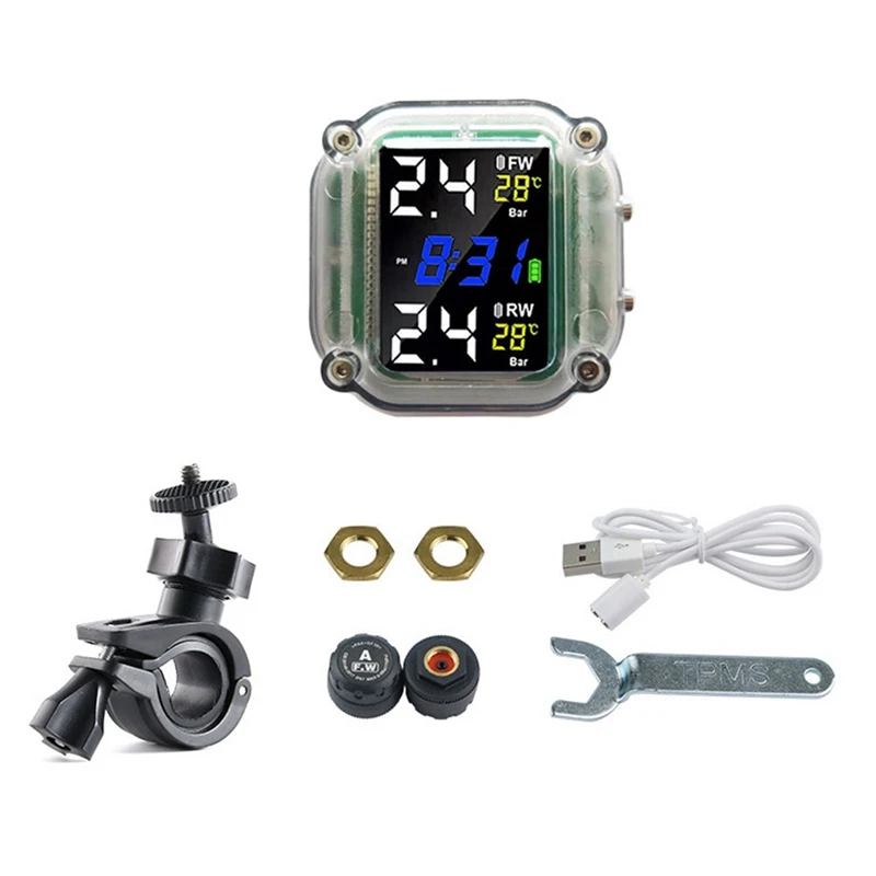 

Система контроля давления в шинах с ЖК-дисплеем и 2 внешними датчиками