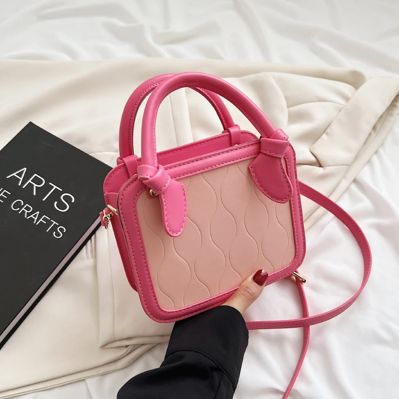 

2022 Fashion PU Leather Small Totes Mini PU Leather Crossbody Bags for Women Summer Lady Shoulder Handbags and Purses Designer