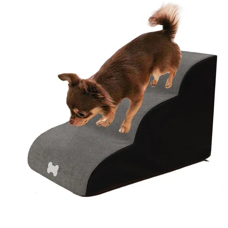 

3 Tiers Steps Dog Stairs For Small Dogs Cats House Ramp Ladder Non-slip Removable Washable Ladder For Dogs Cats Dog Ladders