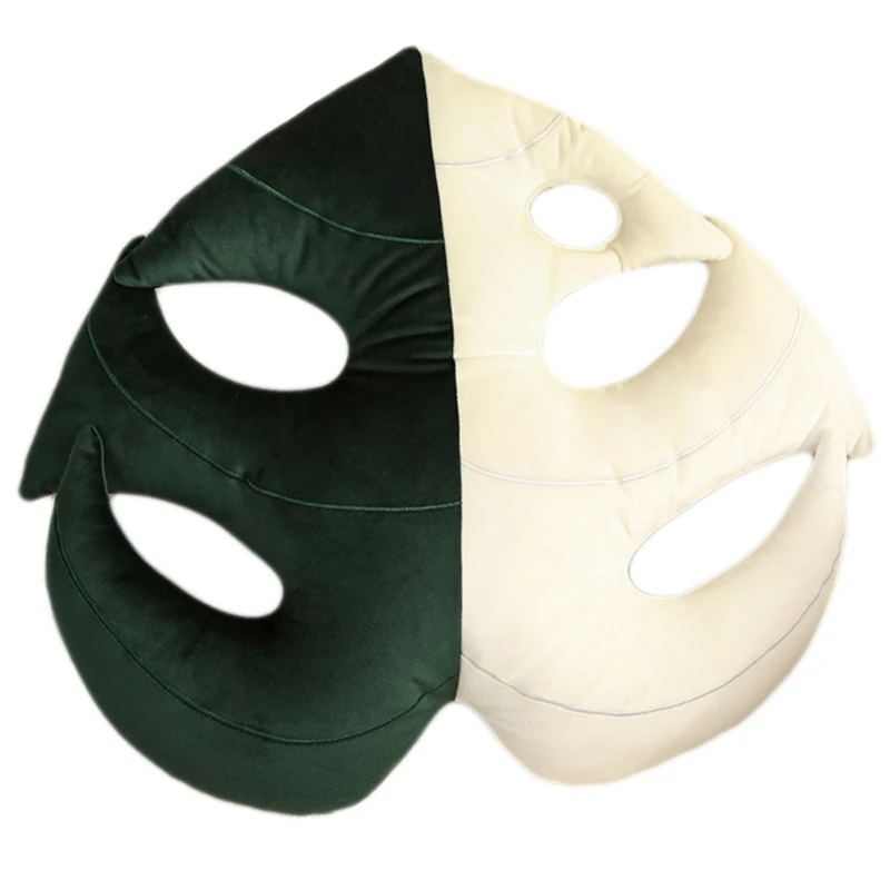 

Green Leaf Throw Pillow Monstera Leaves Back Cushion Decor Ornament for Home Bedroom Living Room Decoration