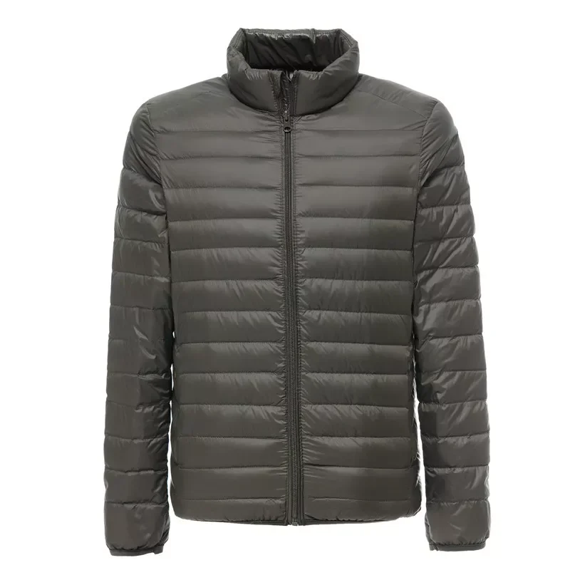 Lightweight Water-Resistant Packable Puffer 2021 New Arrivals Autumn Winter Male Fashion Stand Collar Down Coats