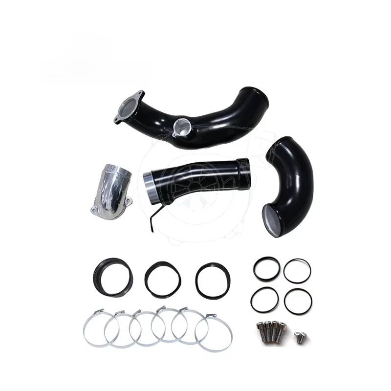 Фото Турбо-впускная труба High Flow в стиле M Performance для BMW M3 F80 M4 F82 F83 с двигателем S55 2014+ — улучшенный воздухозаборник №2