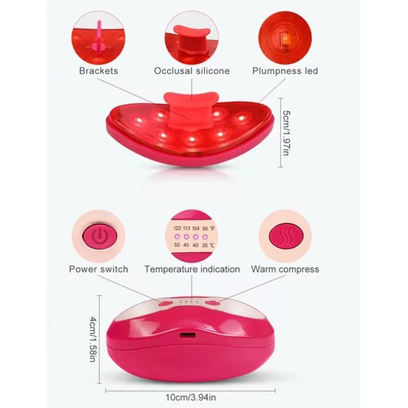 Электрическое устройство для увеличения объема губ ухода за красными губами