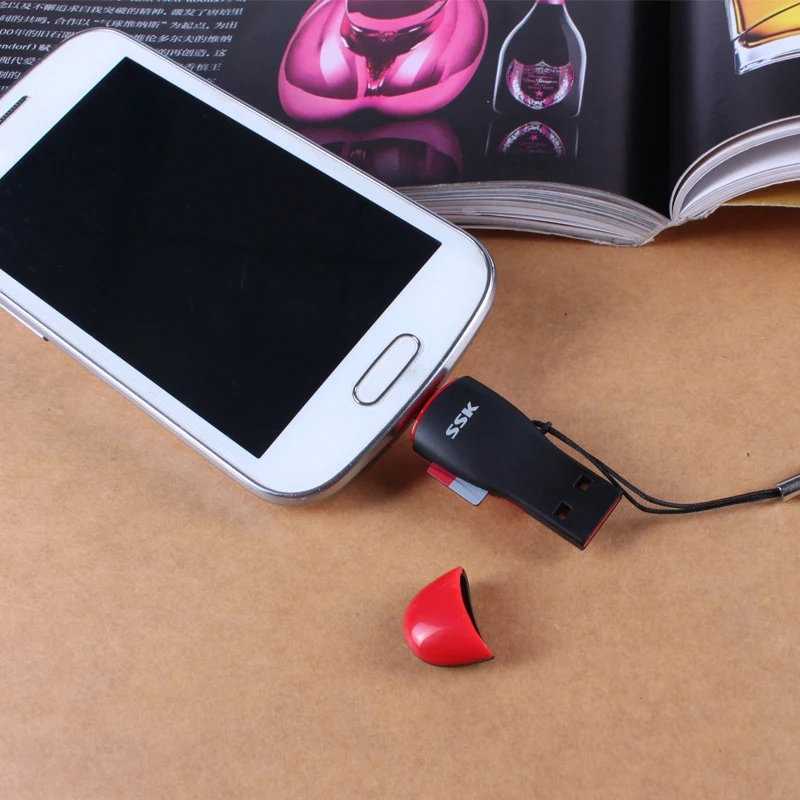 SSK SCRS600 TF OTG Устройство для чтения карт мобильных телефонов и компьютеров