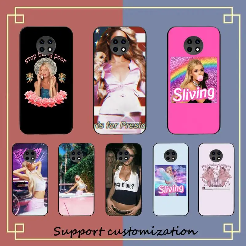 

FHNBLJ Paris Hilton Stop Being Poor Phone Case for Redmi 8 9 9A for Samsung J5 J6 Note9 for Huawei NOVA3E Mate20lite cover