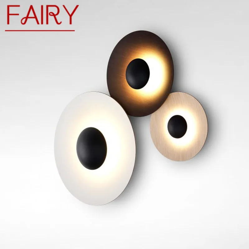 

FAIRY Round Nordic Wall Lamp Aluminum Modern Fashion Sconce Light New Design For Bedroom Creative
