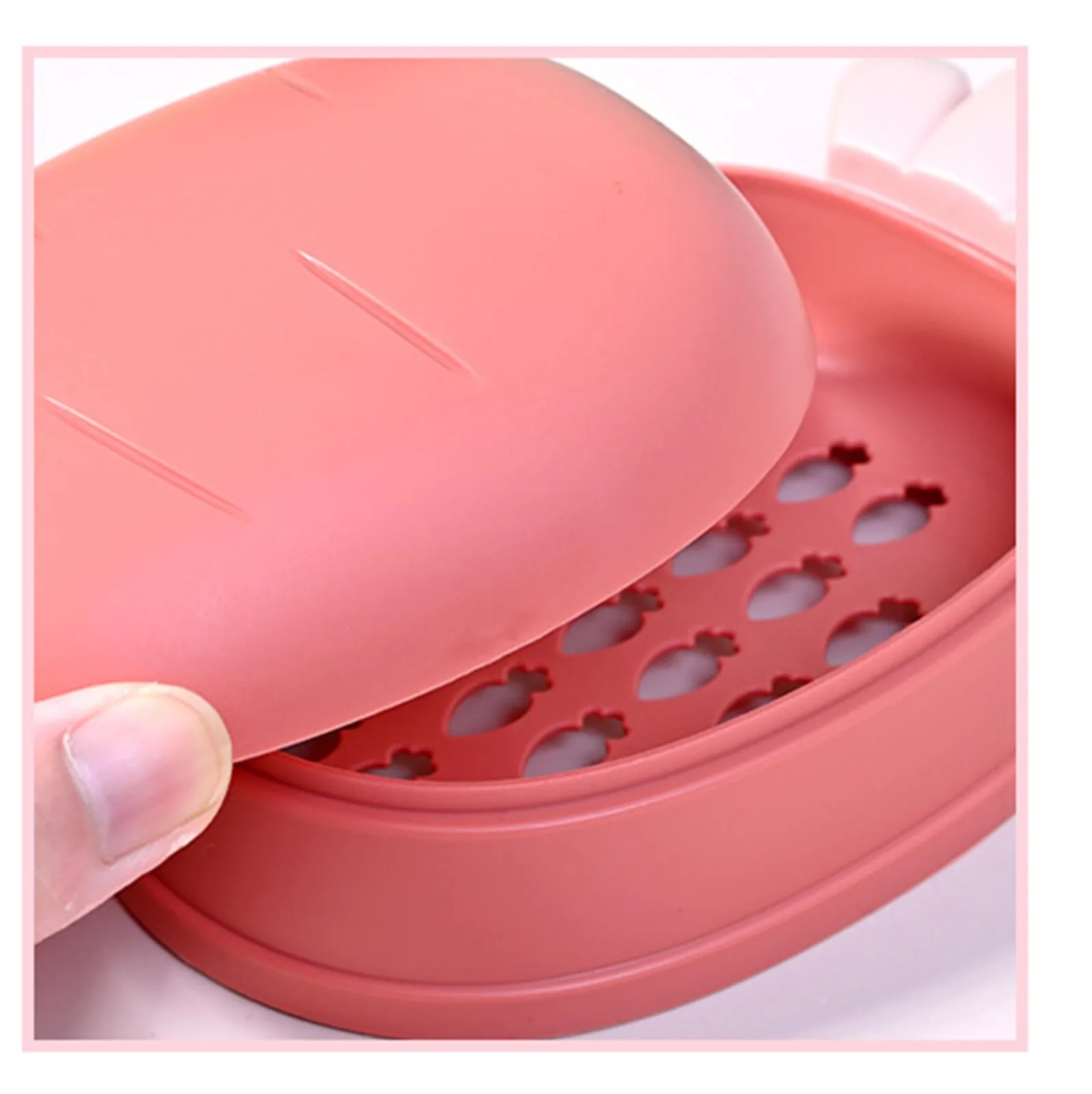 

Портативная 3D Коробка для мыла в виде моркови, креативная тарелка для ванной комнаты, чехол, Коробка для мыла, стеллаж для мыла, для дома, душ...