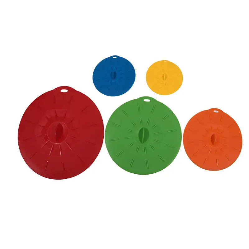 

Комплект из 5 силиконовых крышек для посуды