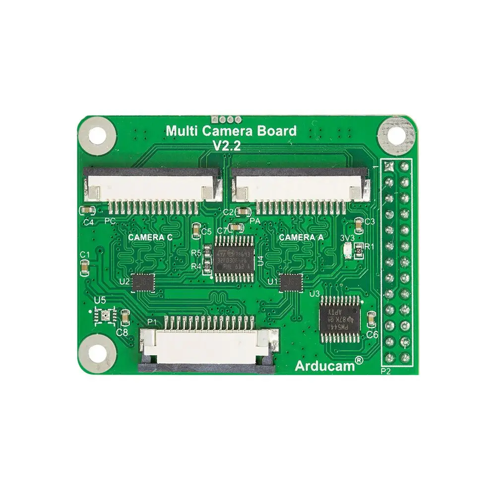 

Arducam Multi Camera Adapter module V2.2 for Raspberry Pi 4/3B+/3B 5MP and 8MP Cameras compatible with Arducam MIPI cameras