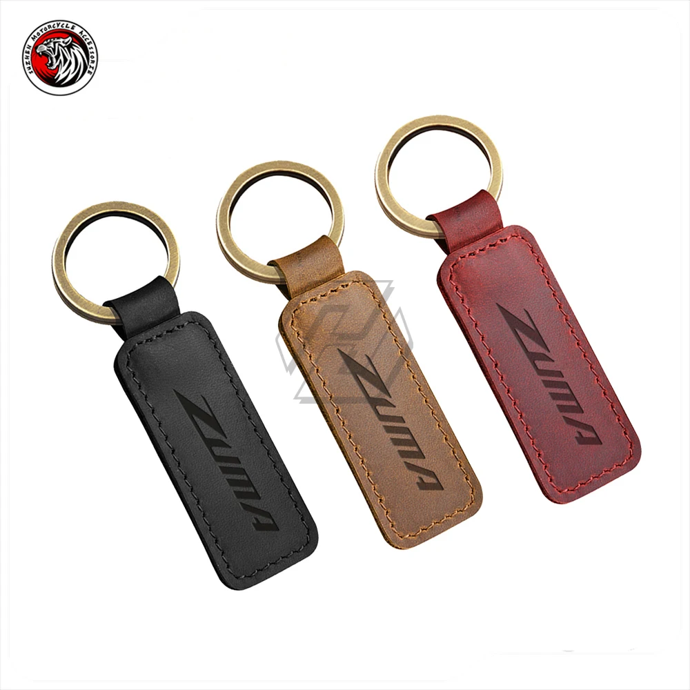 

Motorcycle Cowhide Keychain Key Ring Case for Yamaha Zuma 50 125 Scooter
