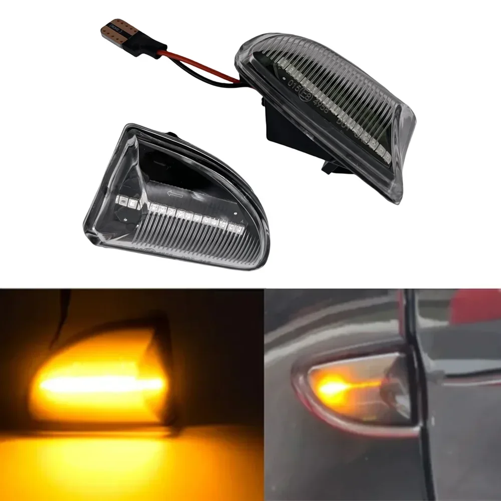 2 шт. динамические светодиодные боковые габаритные огни указатель поворота