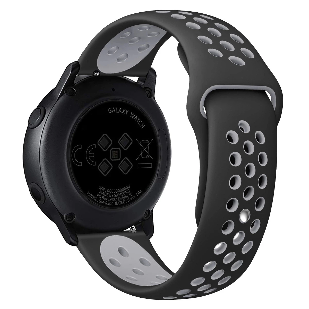 Фото Ремешок силиконовый для Samsung Galaxy Watch 4 Classic, браслет для Gear S3 46/42 мм Huawei Watch GT2 Correa Active 2 40 мм 44 мм №4
