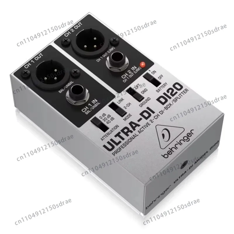 Фото Многофункциональный блок прямого подключения/сплиттер Behringer Ultra-DI DI20 с дополнительным режимом Split для использования на сцене и в студии №2