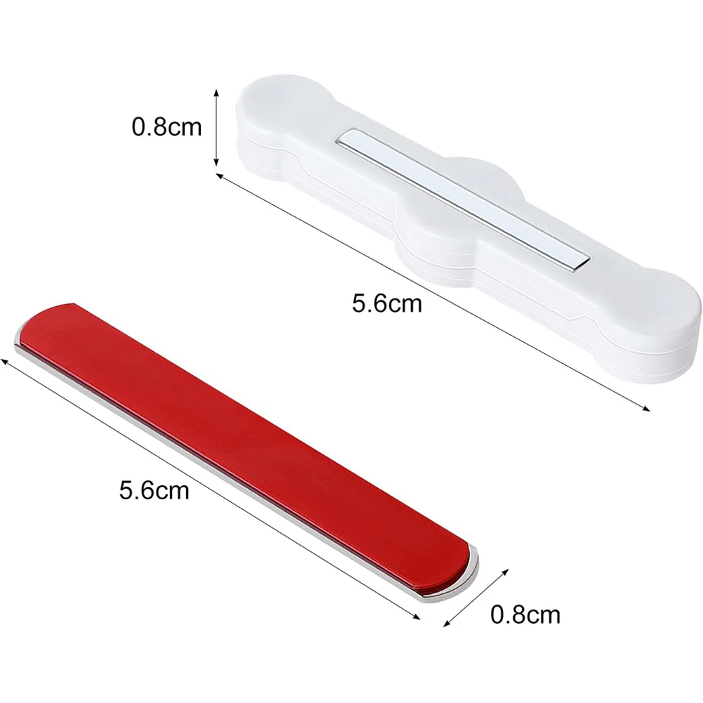 

Door Hardware Screen Buckle Children's Room Rust Resistant Strong Adhesive Force White Plastic + Traceless Glue