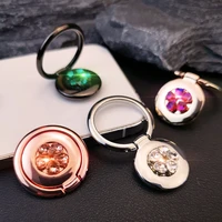 ring bracket rhinestone gem jewelry finger buckle pull ring sticker portable support phone shell back stand mobile phone buckle