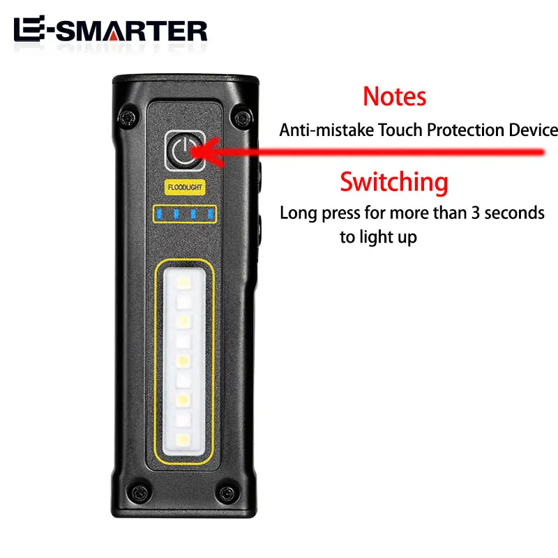 Многофункциональный мини-фонарик с двойным источником света рабочий телефон