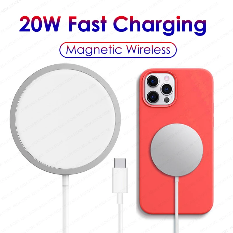 

Магнитное Беспроводное зарядное устройство 20 Вт для Magsafe iPhone 13Pro Max 13 13mini PD Macsafe, зарядка для iPhone 12pro Max 12 12Pro 12mini