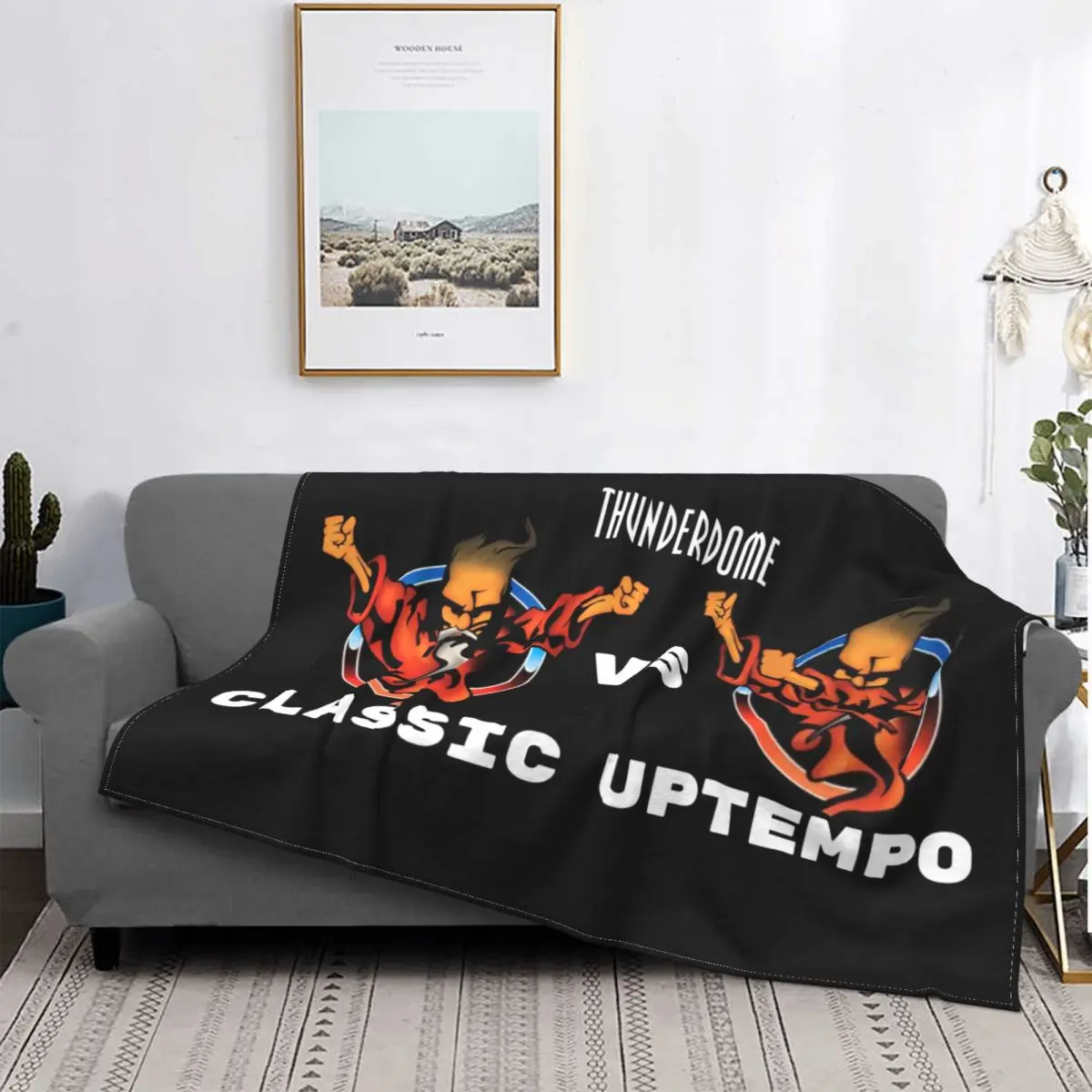 

Throw Blanket for Couch Office Bedding Printed Music 3D Festival Blankets Comfortable Soft Flannel Autumn Thunderdome