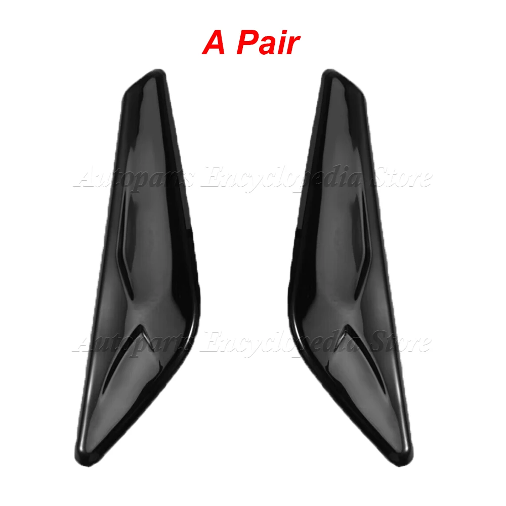 

Для BMW X3 X4 F25 F26 51117338569 51117338570: передняя левая и правая черная накладка на крыло, глянцевая отделка бокового маркера