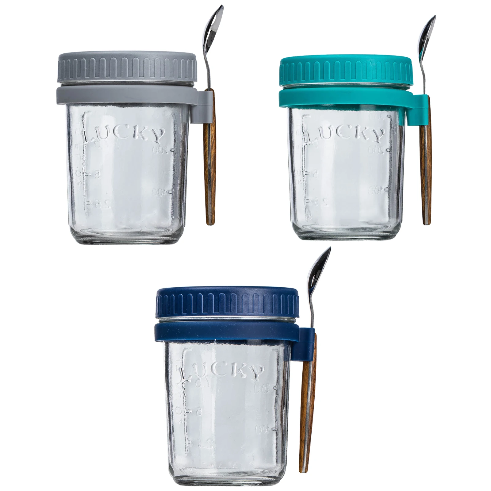 

Overnight Oats Glass Jars 10 Oz Large Capacity Glass Oats Jars With Measurement Marks Large Capacity Wide Mouth Glass Mason Jars