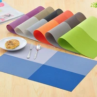 3040cm rectangle dining table placemat pvc insulation pad non slip table mat decor home pad coaster kitchen accessories