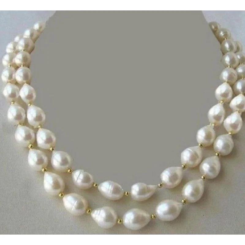 

GENUINE NOBLEST 32"9-10MM NATURAL SOUTH SEA WHITE PEARL NELACE