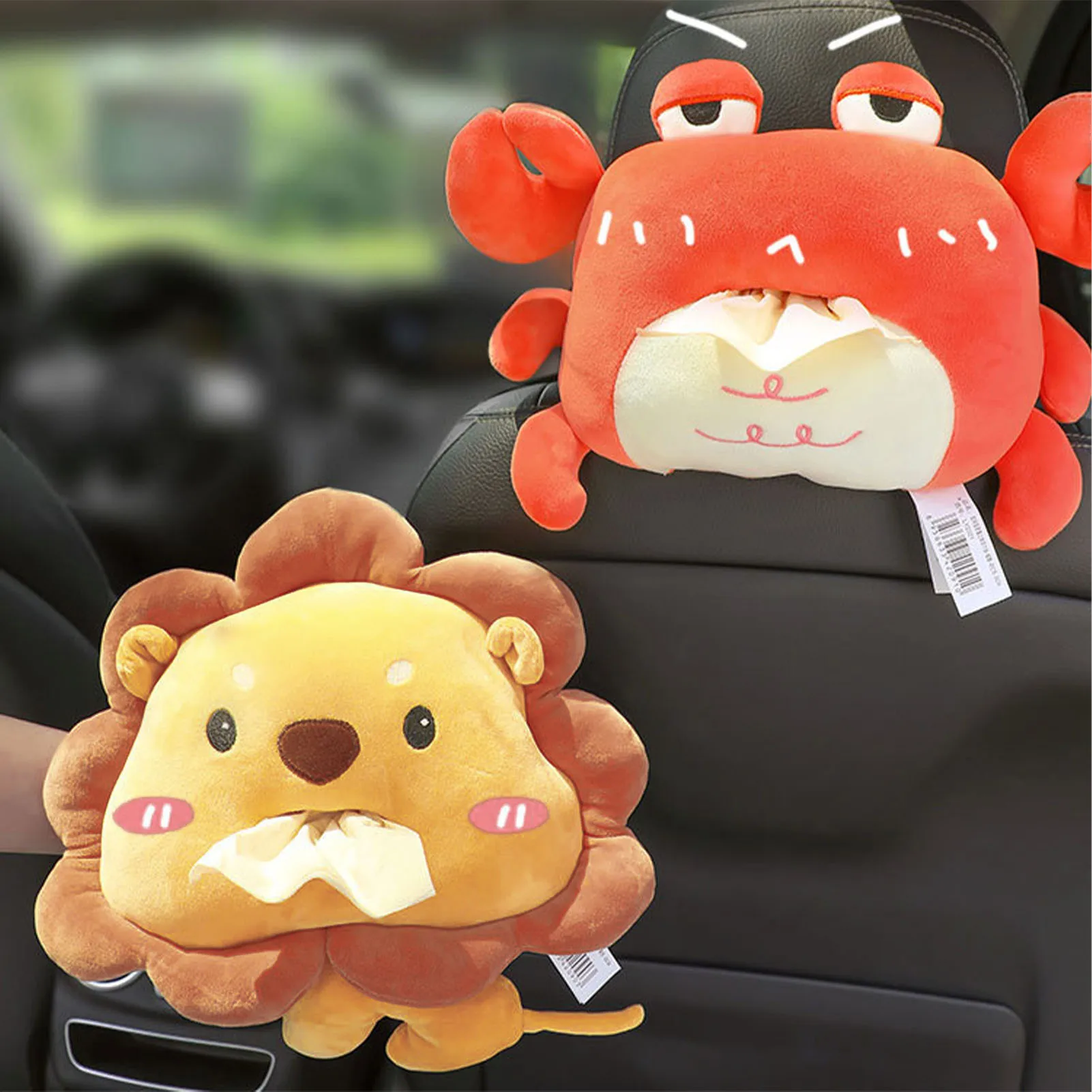 

Новинка, креативная бумажная коробка с милыми мультяшными животными для дома, офиса, машины, подвесная бумажная салфетка, коробка для салфе...