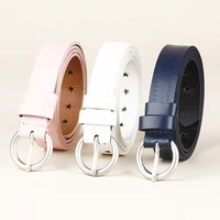 women leather belt fashion hole ladies thin belts luxury brand belts for women high quality female jeans windbreaker waistband