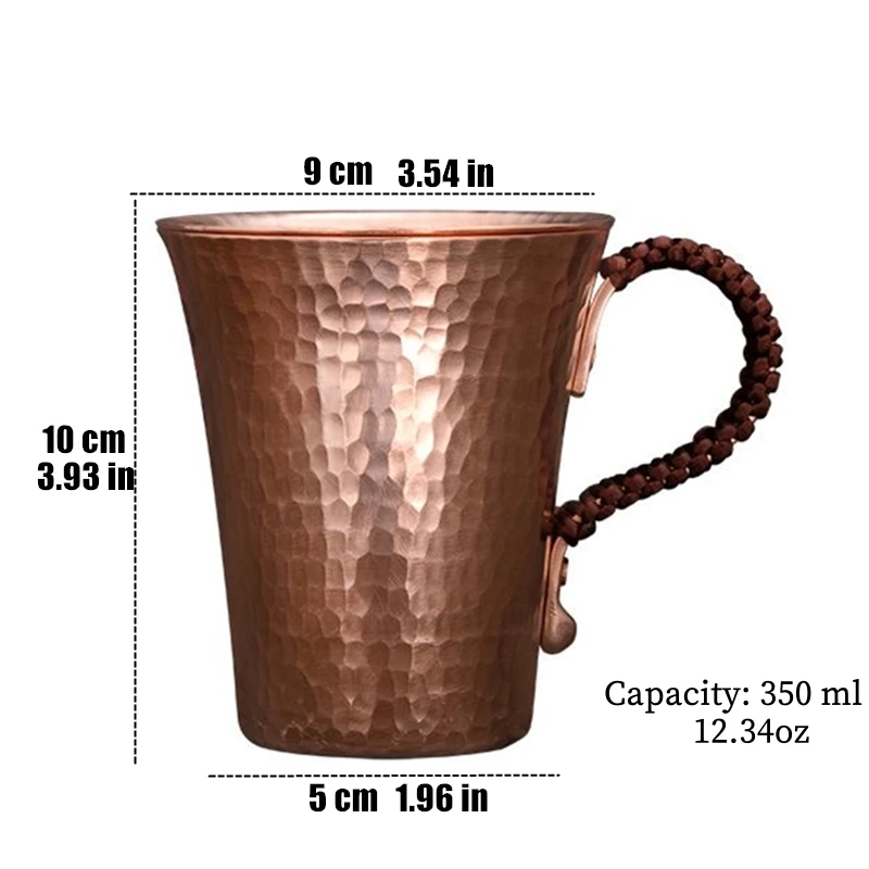 

Медная кружка для кофе и пива 350 мл