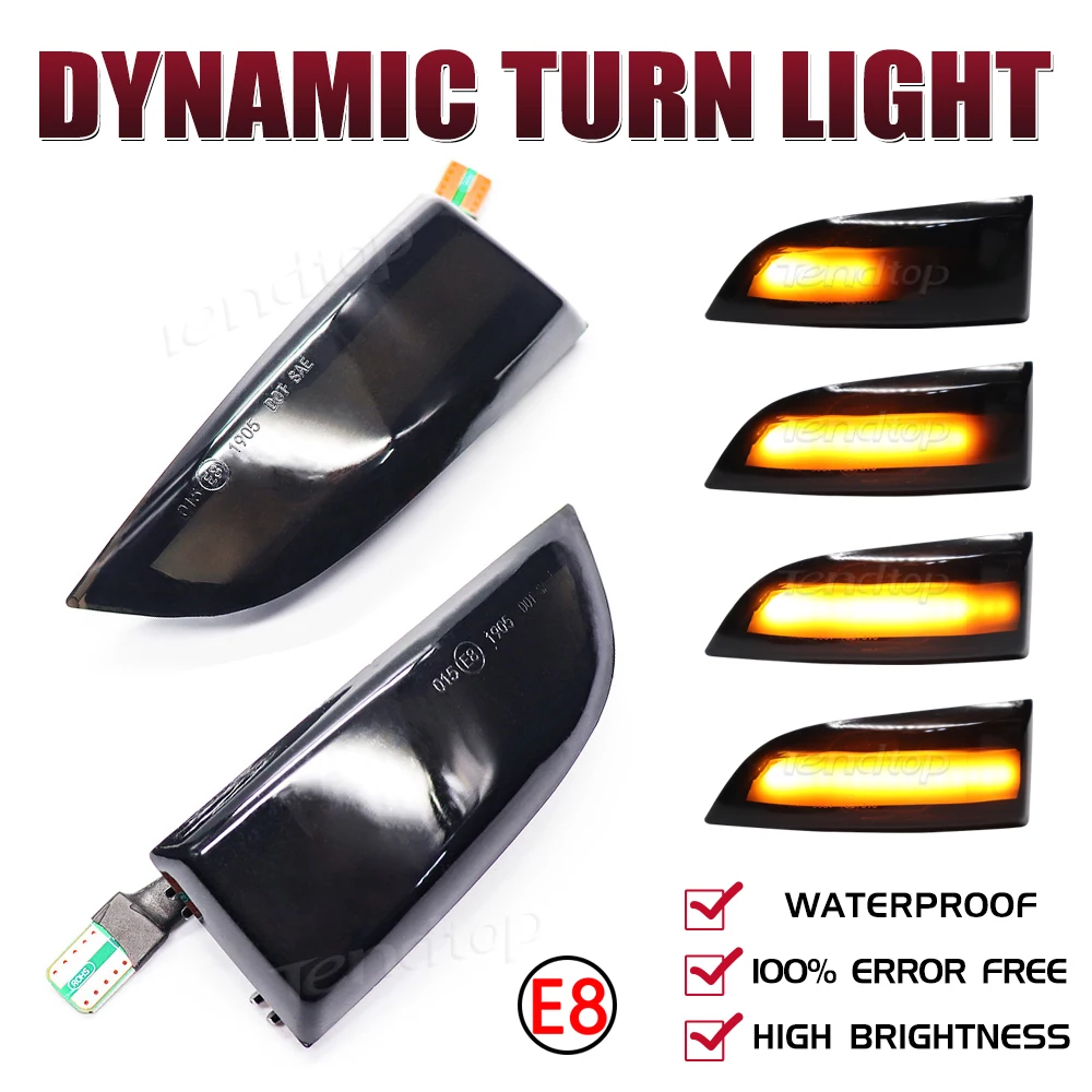 

2 Pieces Led Dynamic Side Marker Turn Signal Light Indicator Blinker Lamp Signal Lamp For Renault Megane MK3 Grand Car