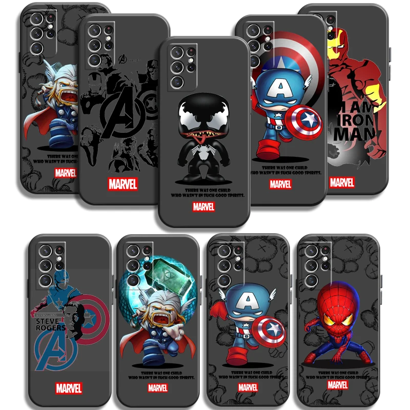 

Marvel Cartoon Spiderman Phone Cases For Samsung Galaxy S20 FE S20 Lite S8 Plus S9 Plus S10 S10E S10 Lite M11 M12 Carcasa Coque