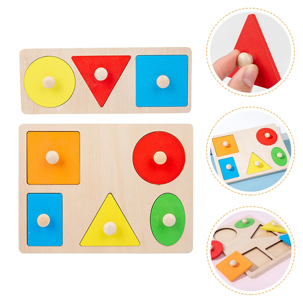 

Shape Puzzlewooden Toys Puzzles Sorter Educational Sorting Montessori Geometric Early Color Peg Stacking Board Wood Toddler Game