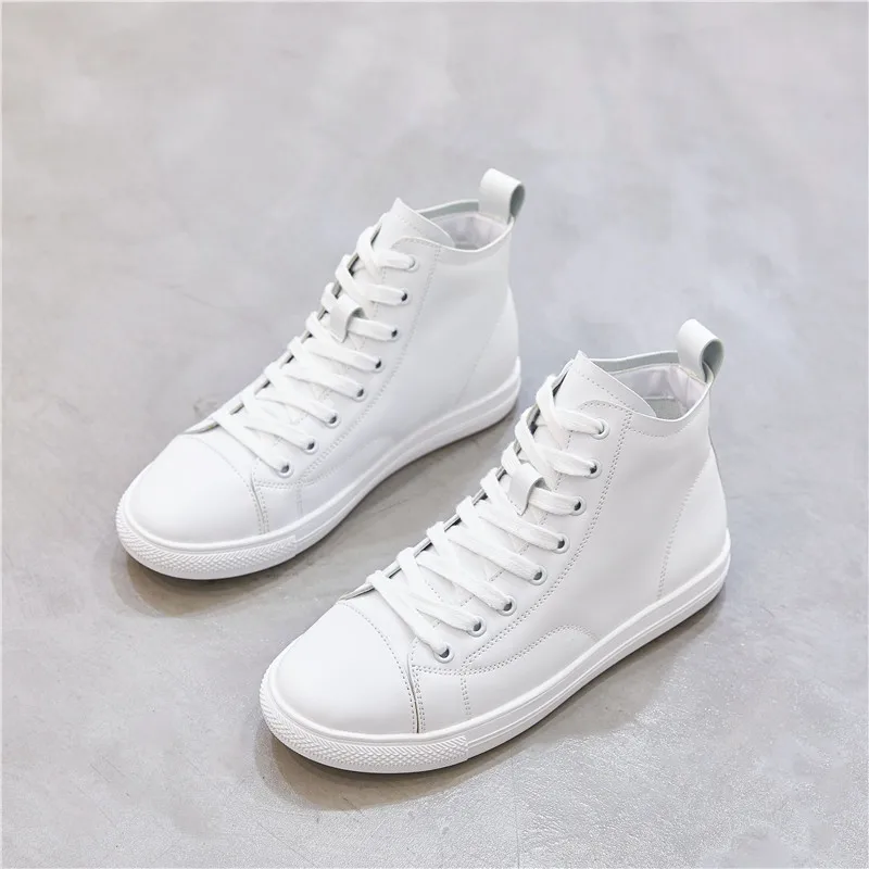 

Sneakers for Women Vulcanized Shoes Lace-up Casual Canvas Shoes Size reathable High Top Women Shoes Tenis Feminino