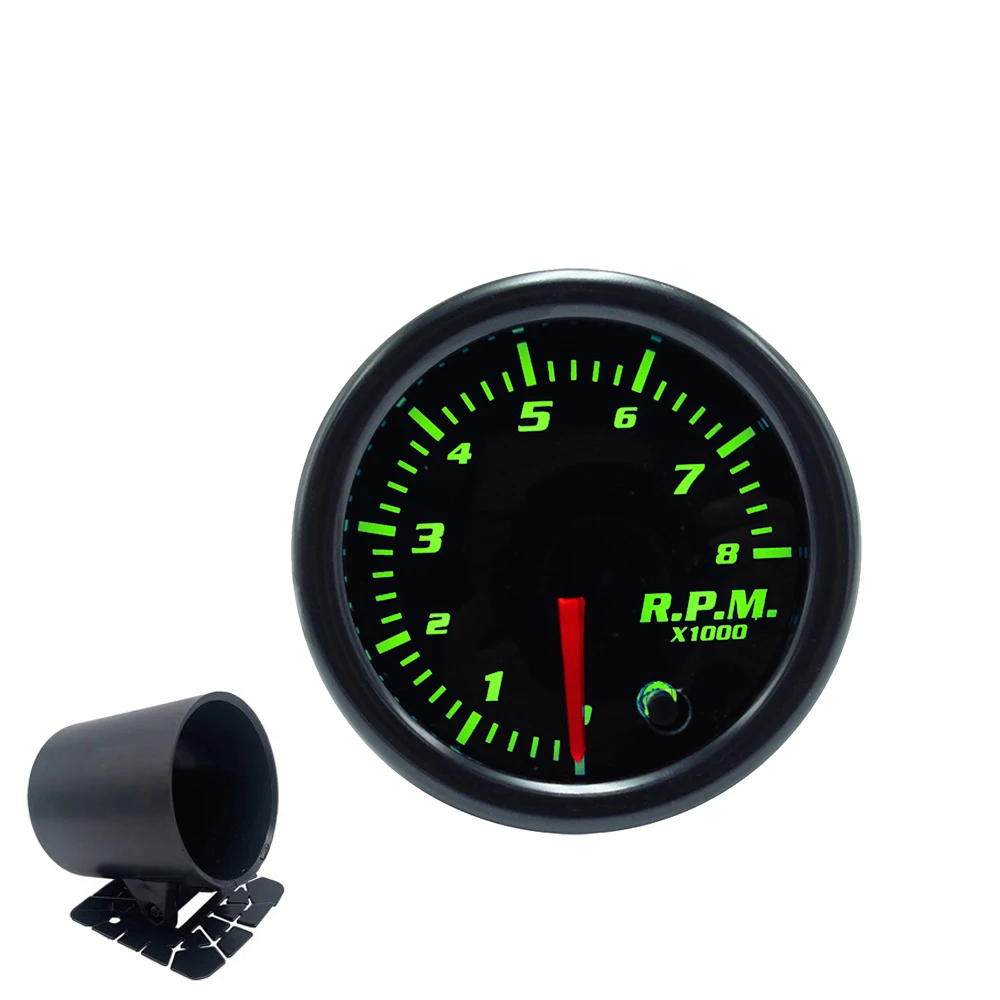 

Универсальный 2-дюймовый Тахометр OYOTE 52 мм и 7-цветная светодиодная Автомобильная указка Тахометр 0 ~ 8000 об/мин указатель для бензинового двигателя