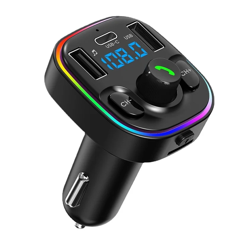 

G47 Car MP3 Bluetooth Player, FM Transmitter with USB-C Charging, Hands-free Calling, Car MP3