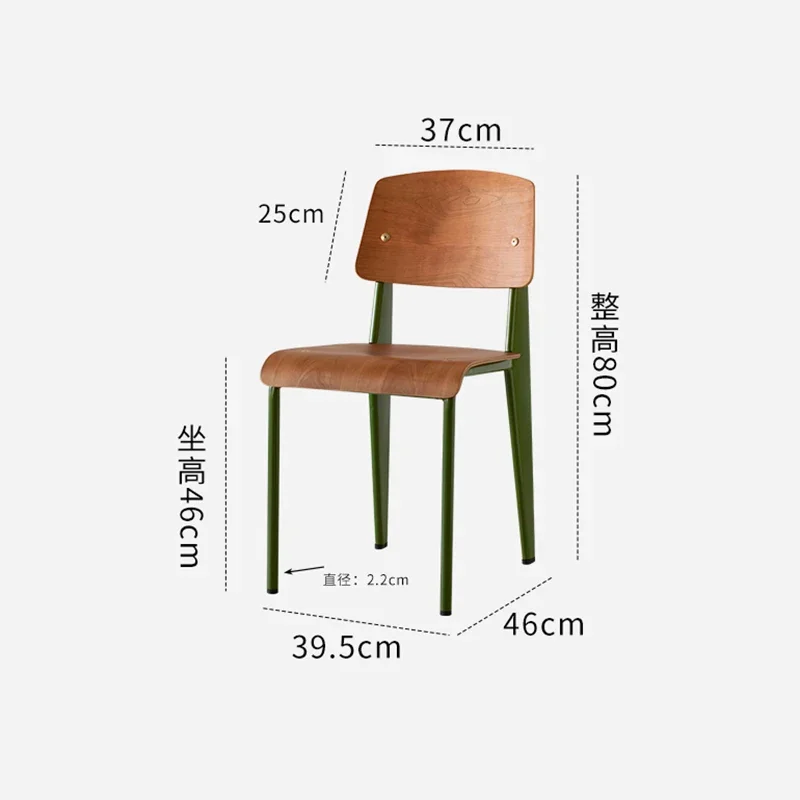 Современный обеденный стул середины века скандинавский дизайнерский из массива