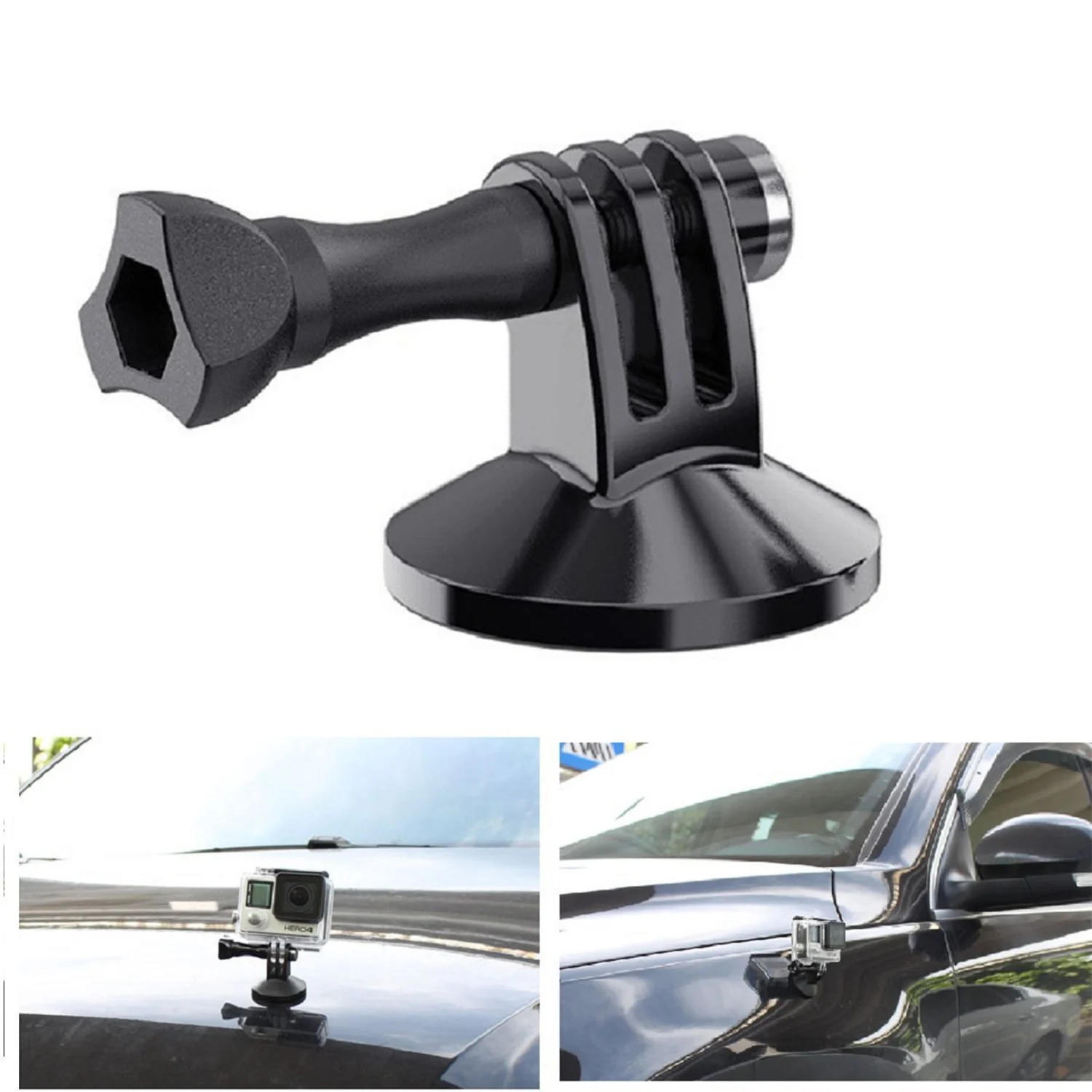 

Car Suction Magnetic Connector Cup Bracket Tripod Mount Camera for GoPro Hero