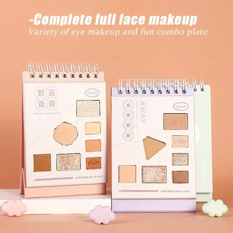 Новогодний календарь палитра теней для век матовые перламутровые натуральные