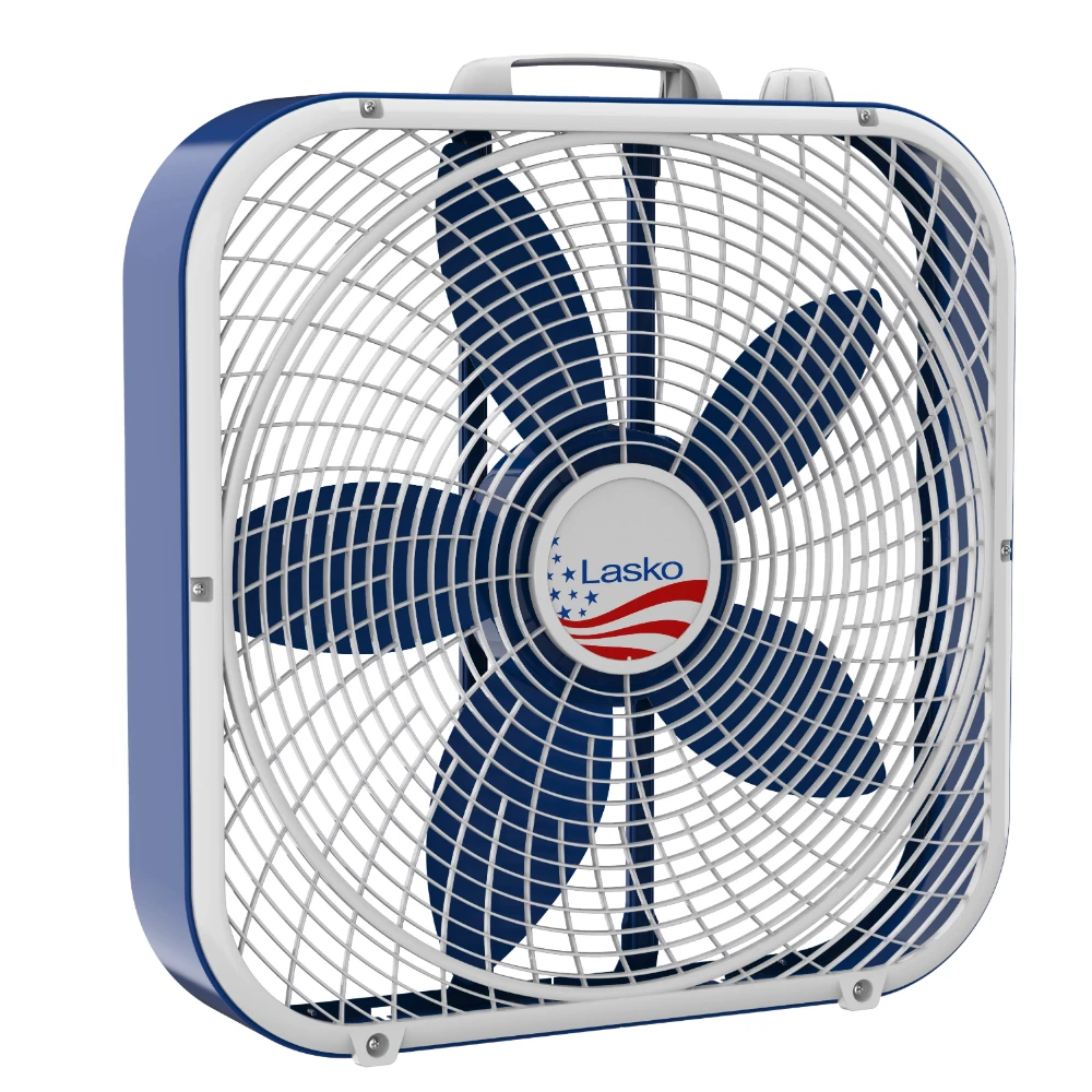 

Cool Colors 20" Weather Resistant Box Fan, with 3-Speeds, B20301, Black
