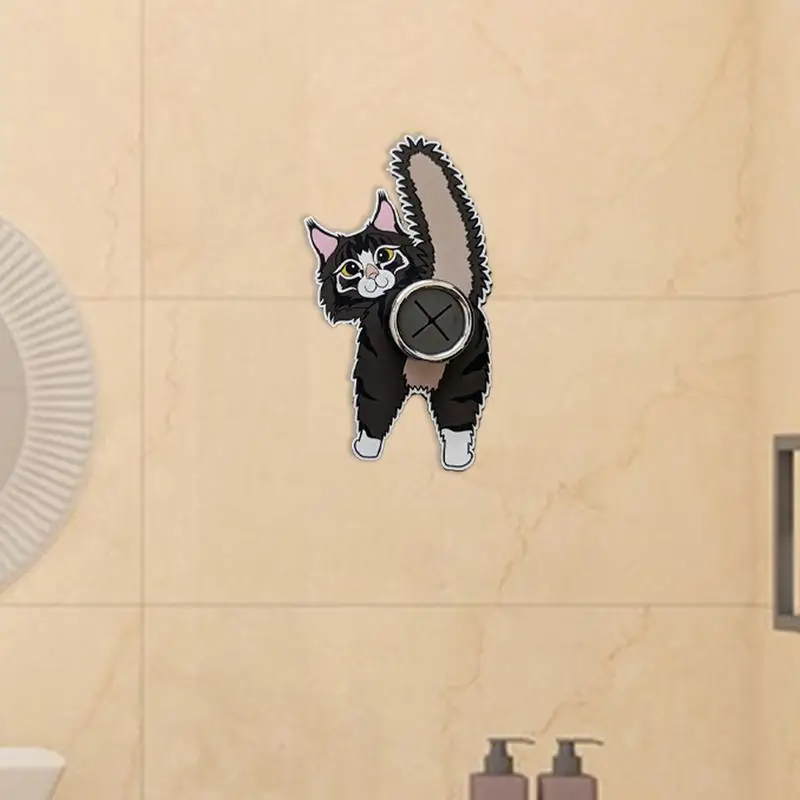 Крючок для пальто в виде кошки крючки чайного полотенца настенный держатель