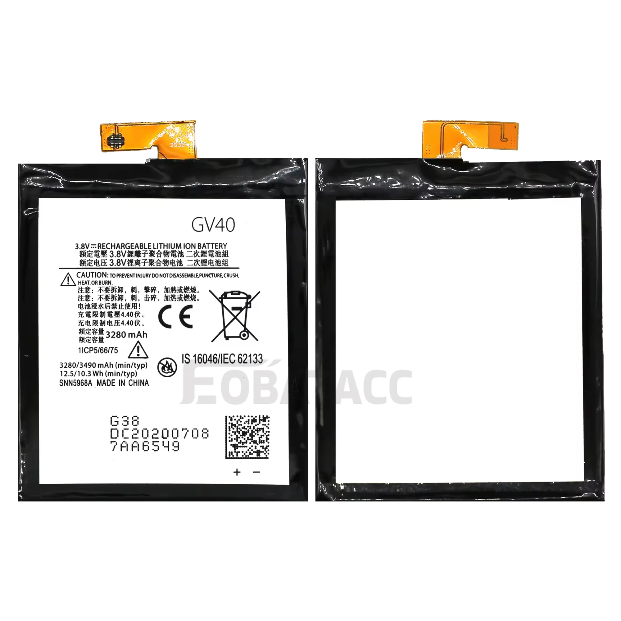 100% новый оригинальный аккумулятор GV40 для MOTO Z Droid Force/XT1650/XT1650-05/Z Force Battery +