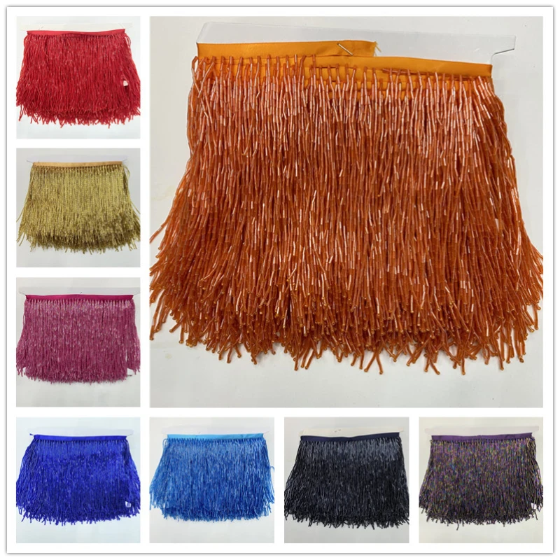 

5 метров/партия, лента из полиэстера с бахромой и кисточками, ширина 15 см