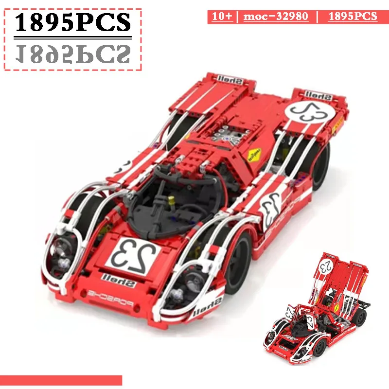 

Brand New 1895 Piece Racing Toys Moc-32980 Car Speed Racing Truck Building Blocks Kids Educational Gifts Christmas Gifts
