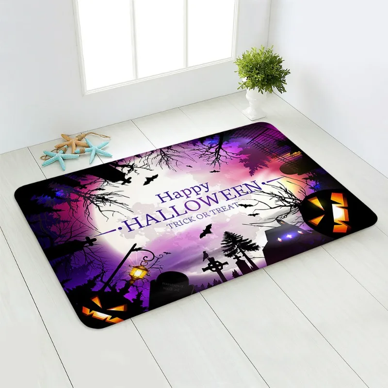 Противоскользящий Коврик На Хэллоуин Для Домашнего Прихожей Длинный Кухни И
