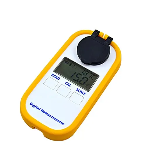 

Portable Digital Refractometer Brix Meter Tester Measuring Tool with Brix 0.0 to 90.0% Refractive Index 1.3330 to 1.5177nD