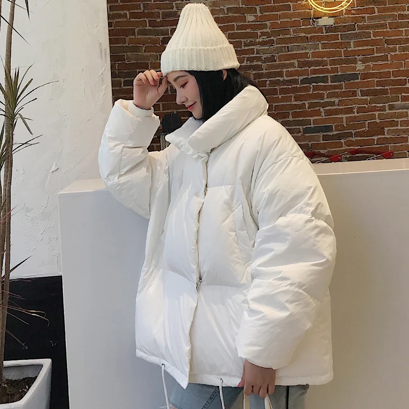 2021 New Women's Winter Jacket Korean Style Stand-up Collar Thick Warm Women's Jacket Coat Fashion Short Parka Winter