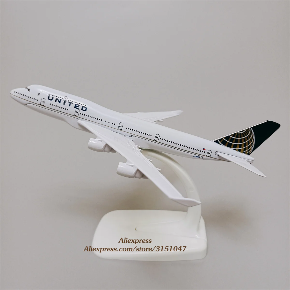 

Alloy Metal Air American United B747 Airlines Airplane Model United Boeing 747 Air Plane Model Diecast Aircraft Kids Gifts 16cm