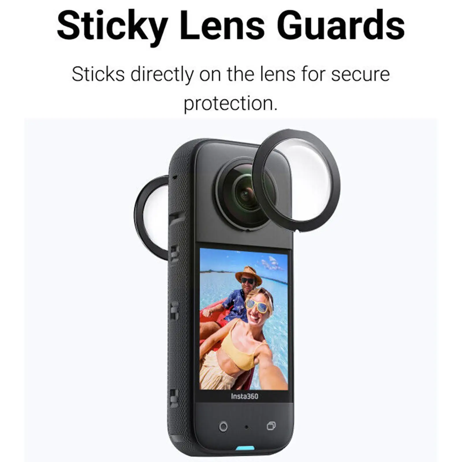 

For Insta360 X3 Sticky Lens Guards Protector For Insta 360 ONE X 3 Panoramic Lens Protector Camera Len Accessories T5M3